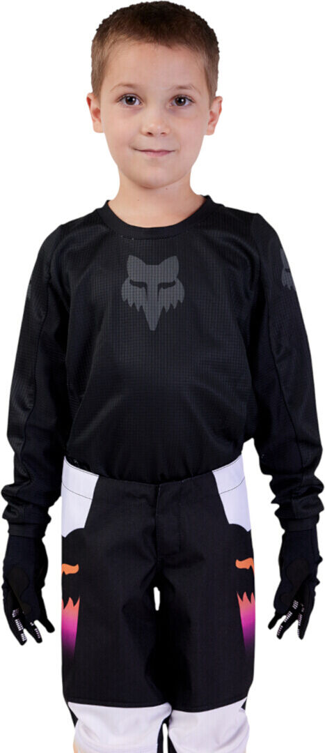 Fox 180 Blackout Maillot de motocross para niños - Negro (S)