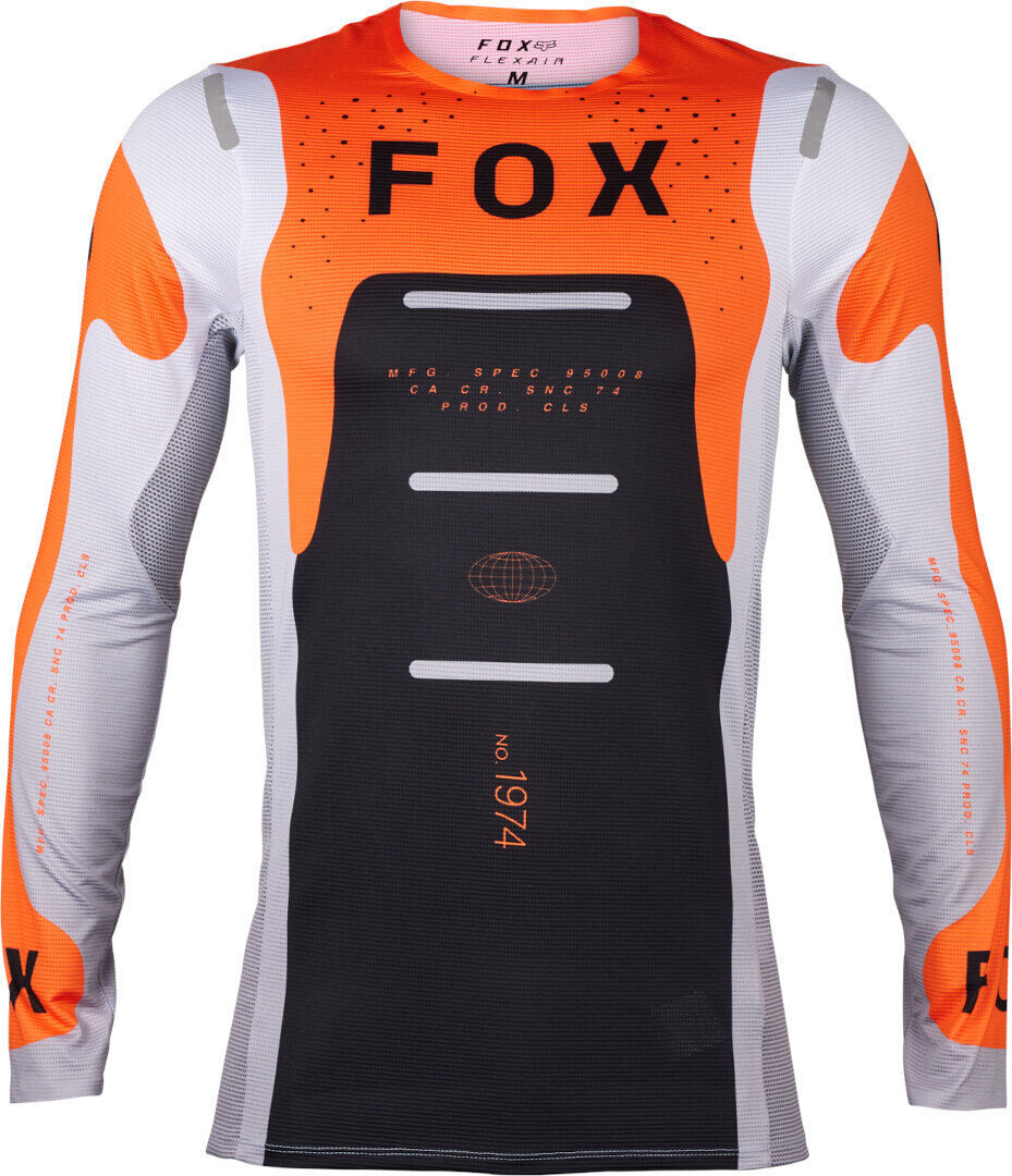 Fox Flexair Magnetic Maillot de motocross - Negro Blanco Naranja