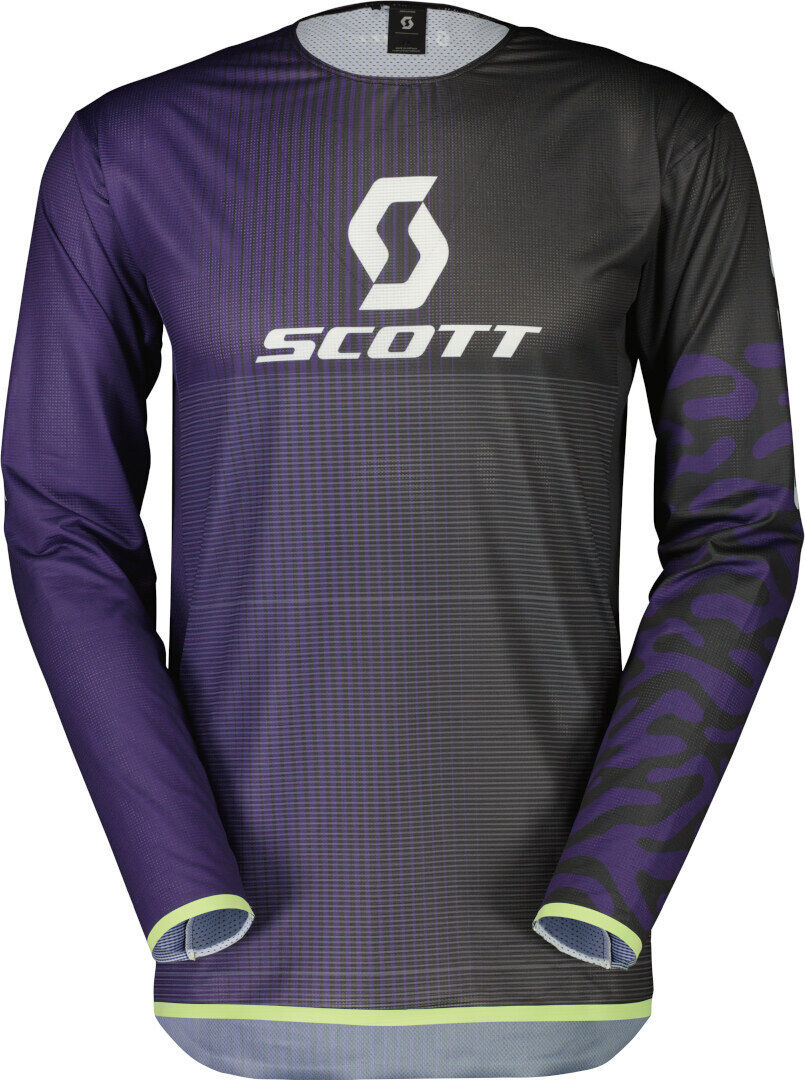 Scott Podium Pro Maillot de motocross púrpura/verde - Verde Lila
