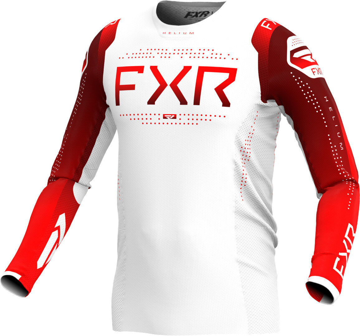 FXR Helium 2024 Maillot de motocross - Blanco Rojo (2XL)