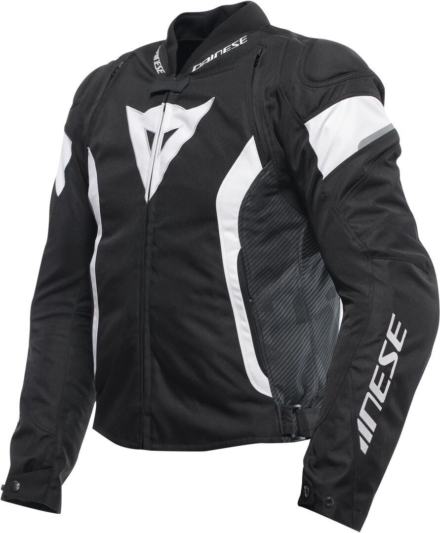 Dainese Avro 5 Chaqueta textil de motocicleta - Negro Blanco (58)