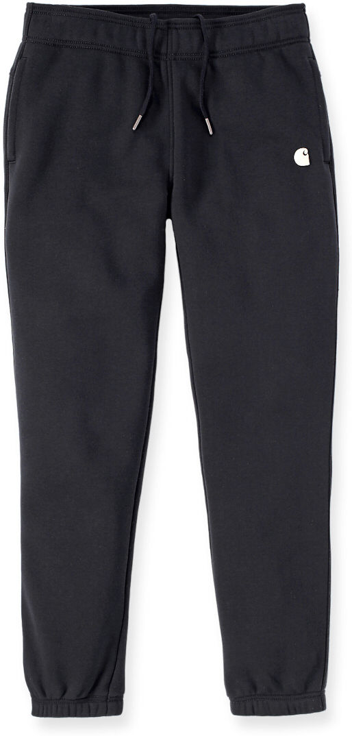 Carhartt Relaxed Fit Fleece Pantalones de chándal para damas - Negro (L)