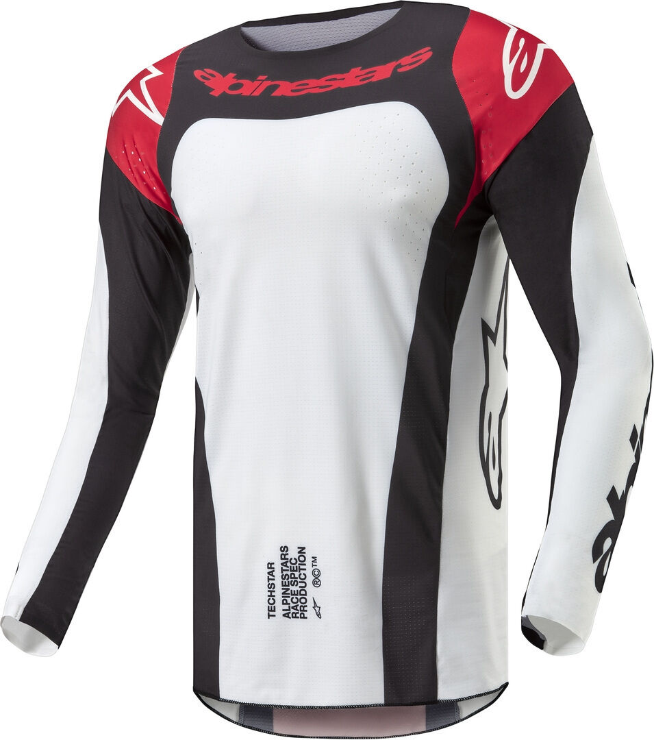 Alpinestars Techstar Ocuri Maillot de motocross - Negro Blanco Rojo