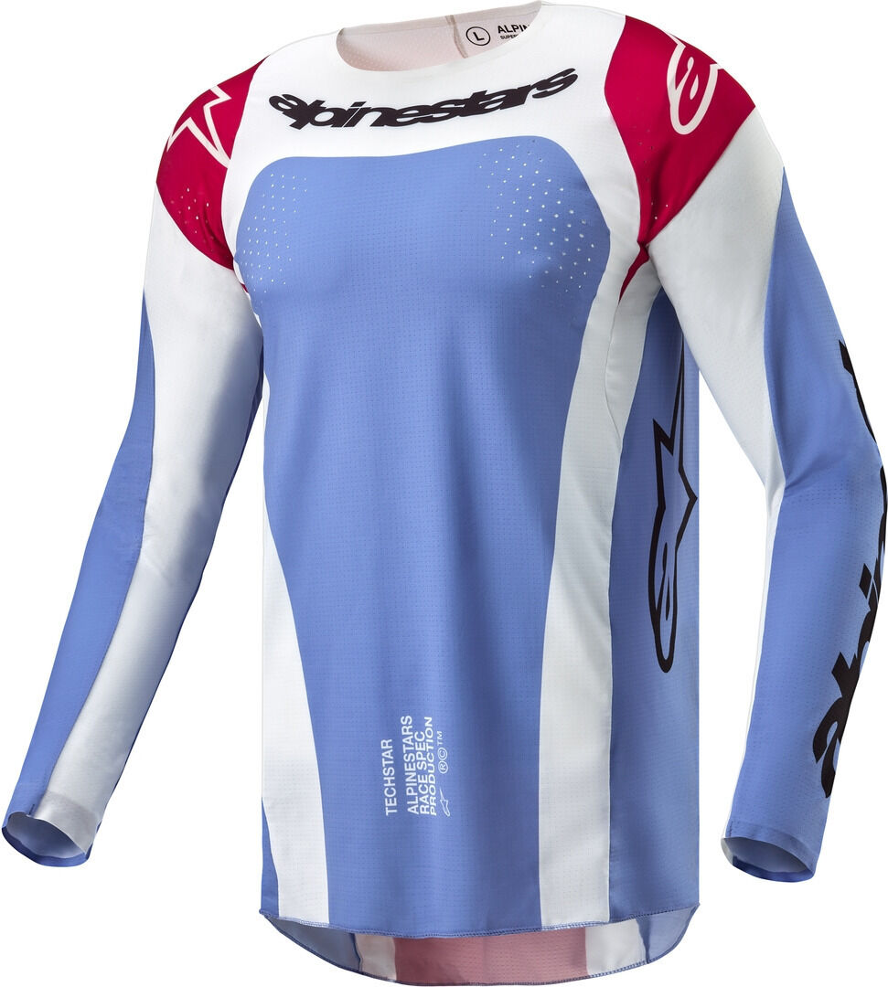 Alpinestars Techstar Ocuri Maillot de motocross - Blanco Azul (XL)