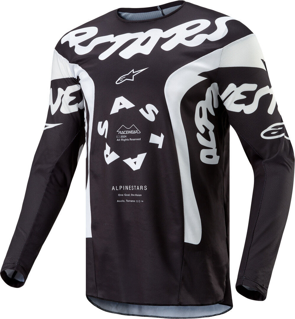 Alpinestars Racer Hana Maillot de motocross - Negro Blanco (XL)