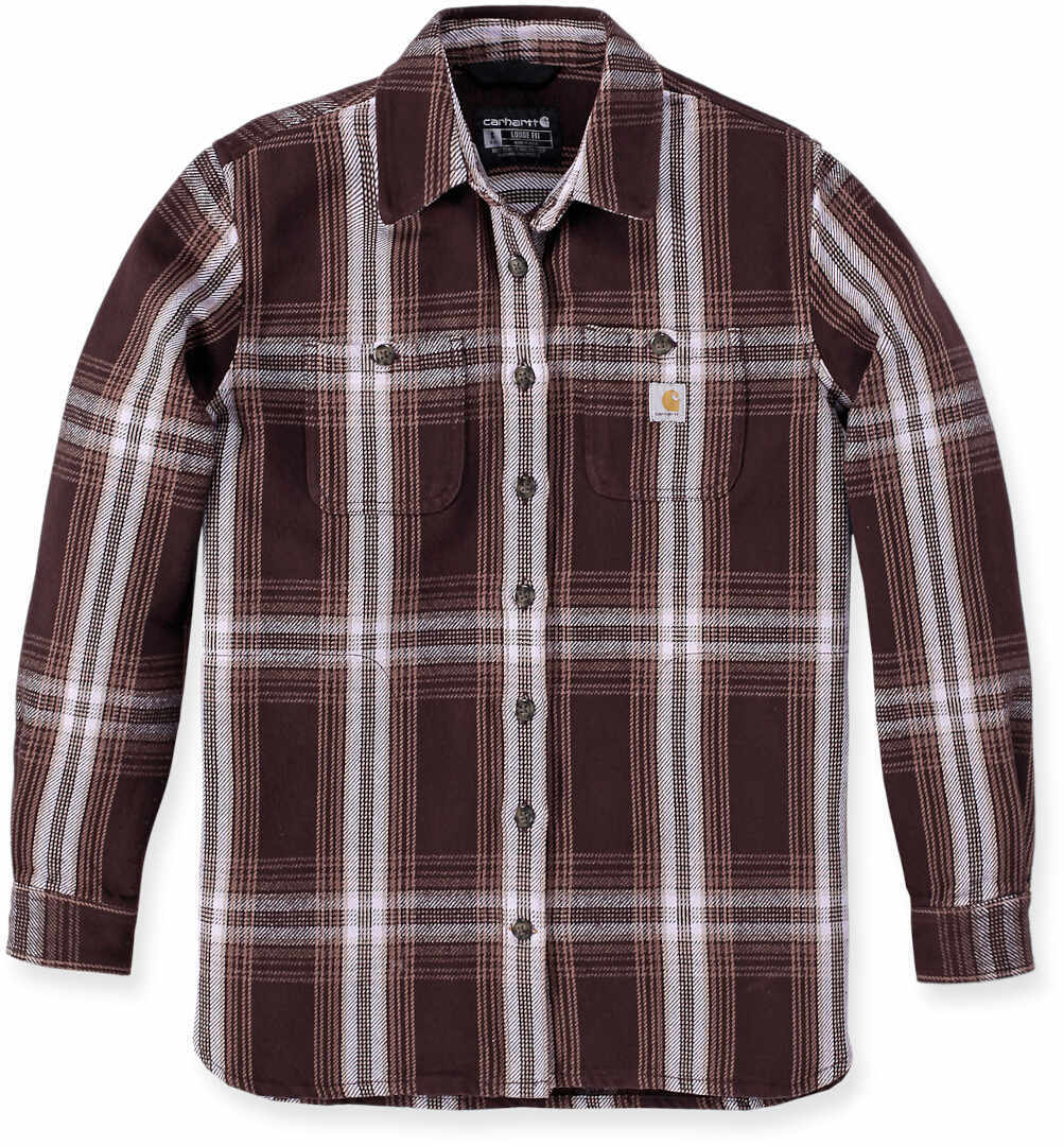 Carhartt Loose Fit Heavyweight Twill Camisa Damas - Lila Marrón (XL)