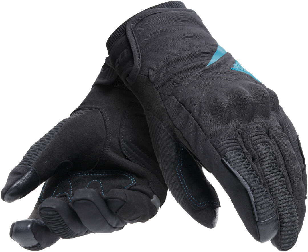 Dainese Trento D-Dry Guantes de moto para mujer - Negro Azul (L)