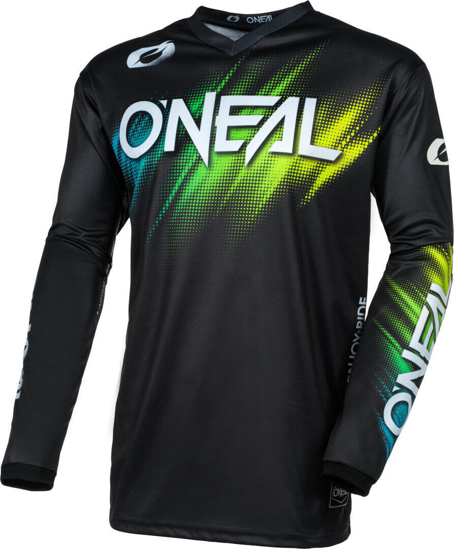 Oneal Element Voltage Maillot de motocross - Negro Verde (L)