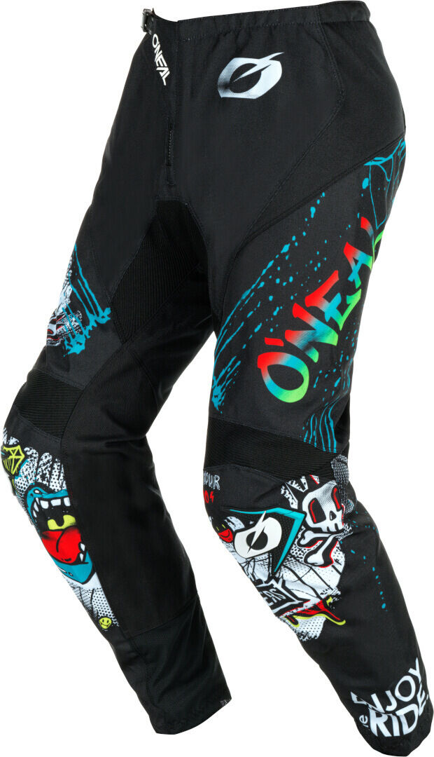 Oneal Element Rancid Pantalones de motocross negros/multicolores - Negro Multicolor (40)