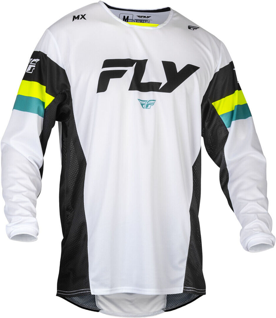 FLY Racing Kinetic Prix 2024 Maillot de motocross - Negro Blanco (S)