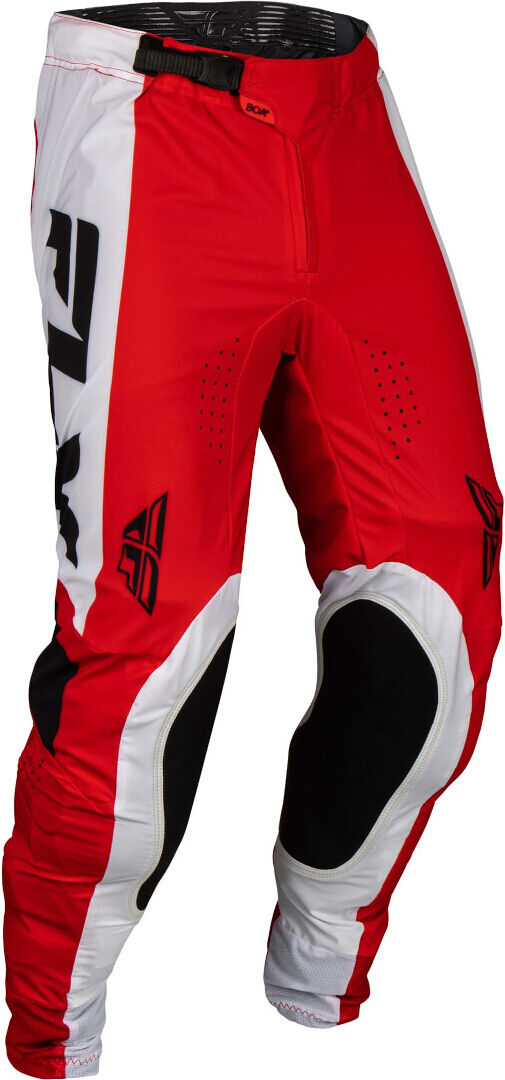 FLY Racing Lite 2024 Pantalones de motocross - Negro Blanco Rojo (30)