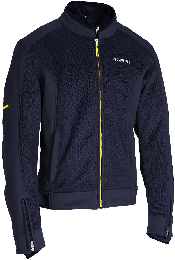 Acerbis Gordon chaqueta textil impermeable para motocicletas - Azul Amarillo (S)