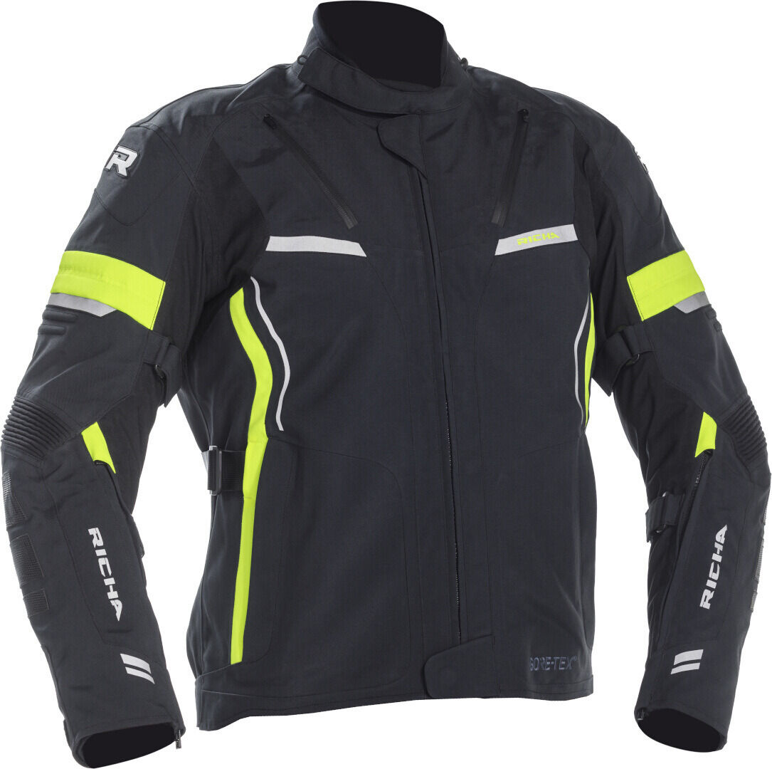 Richa Arc Gore-Tex chaqueta textil impermeable para motocicletas - Negro Amarillo (2XL)