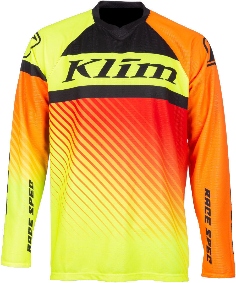 Klim Revolt Maillot para motos de nieve - Rojo Amarillo Naranja