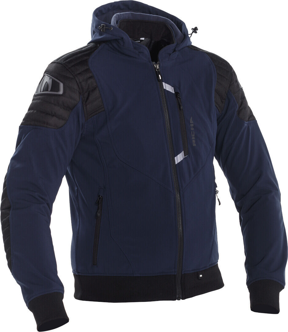 Richa Atomic chaqueta textil impermeable para motocicletas - Negro Azul (5XL)