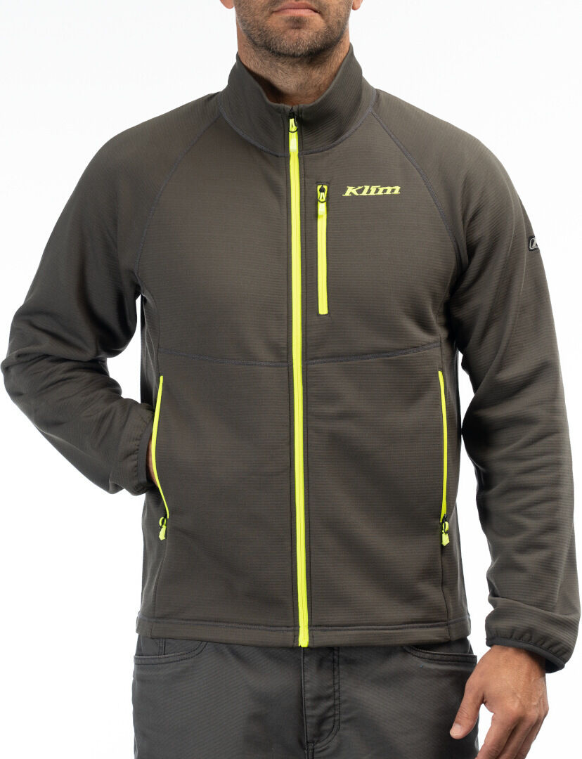 Klim Highline Chaqueta de forro polar - Gris Amarillo (M)