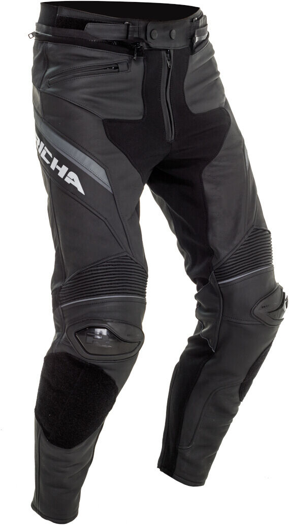 Richa Viper 2 Street Pantalones de cuero de moto perforados - Negro (50)