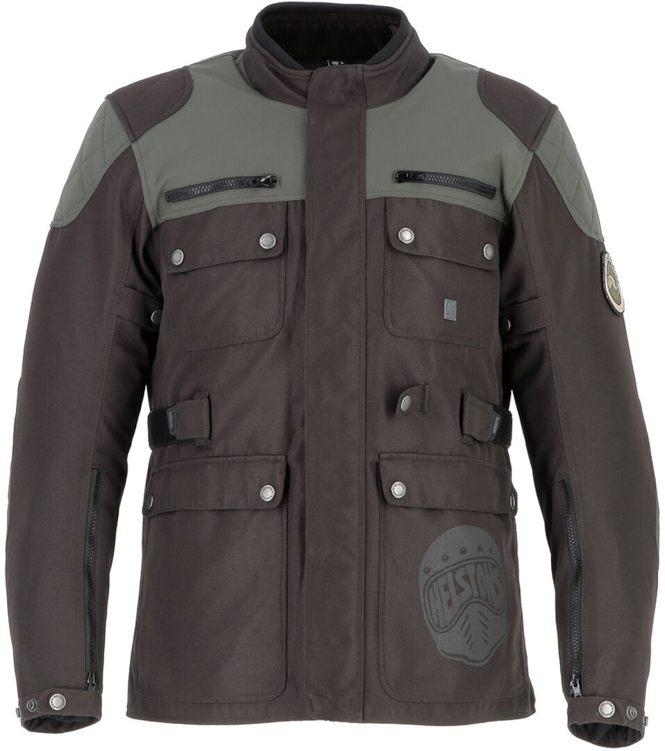 Helstons Desert chaqueta textil impermeable para motocicletas - Marrón Beige (L)
