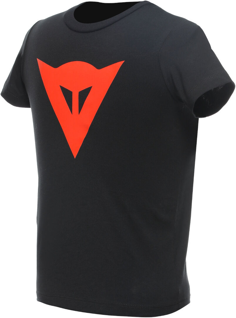 Dainese Logo Camiseta para niños - Negro Rojo (XS)