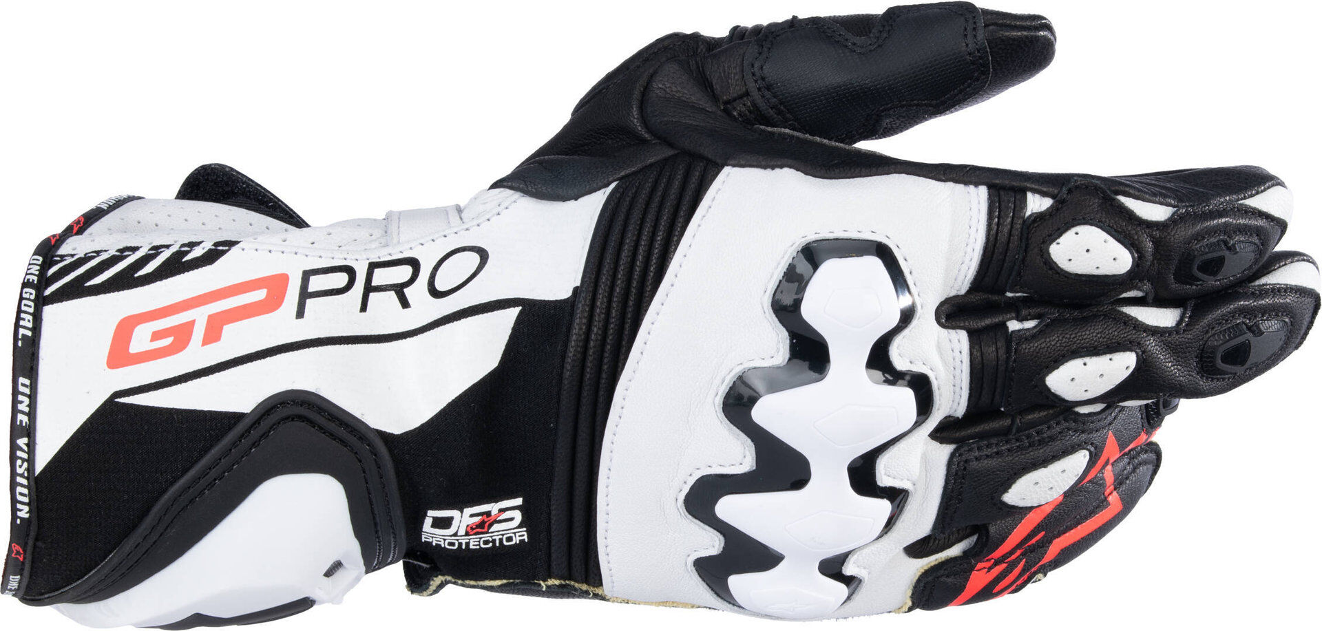 Alpinestars GP Pro R4 Guantes de moto perforados - Negro Blanco (S)