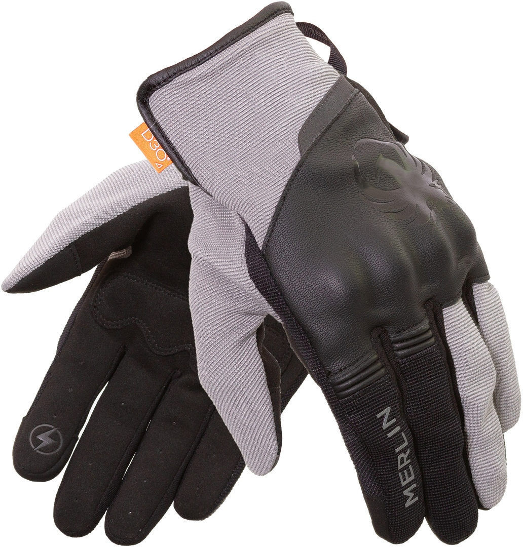 Merlin Berea D3O Trail Guantes de moto - Negro Gris (M)