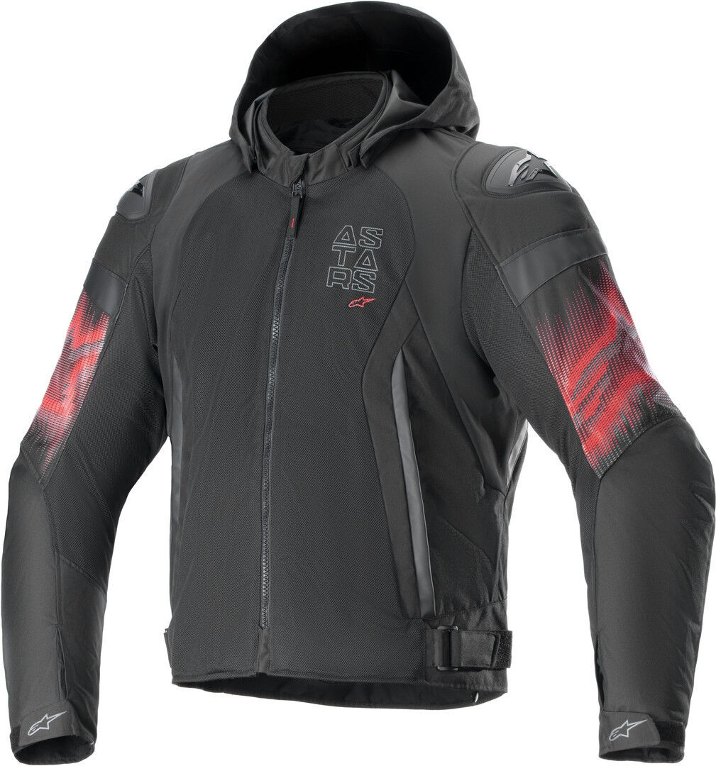 Alpinestars Zaca Air Venom chaqueta textil impermeable para motocicletas - Negro Rojo (3XL)