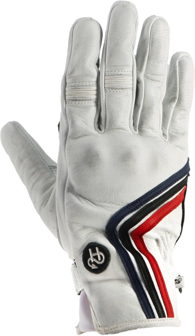 Helstons Line Guantes de moto de verano - Blanco Rojo Azul