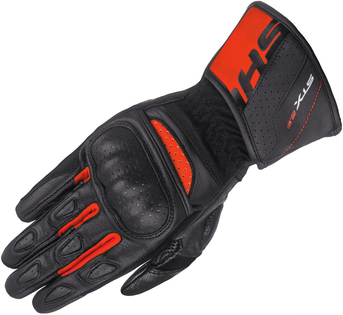 SHIMA STX 2.0 Guantes de moto perforados - Negro Rojo (3XL)