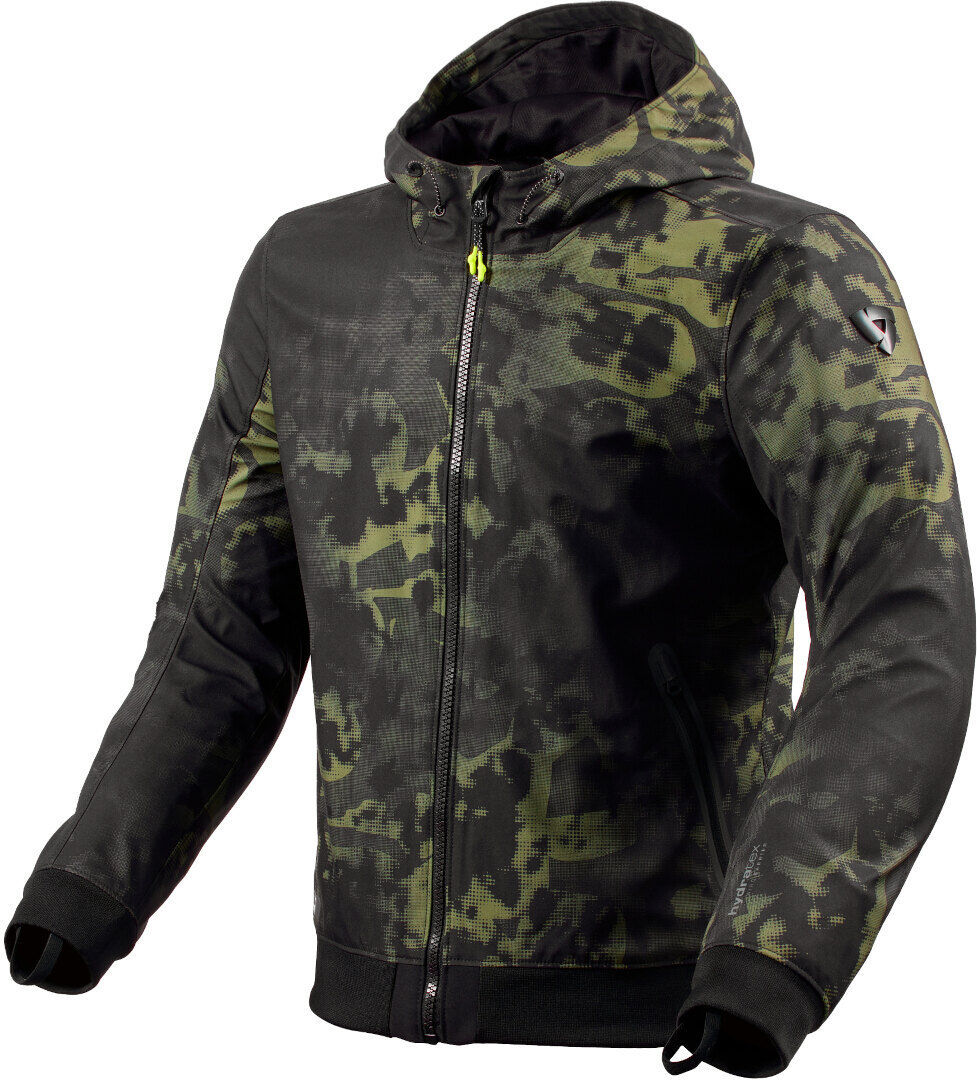 Revit Saros WB Camo Chaqueta textil de moto - Negro Verde (M)