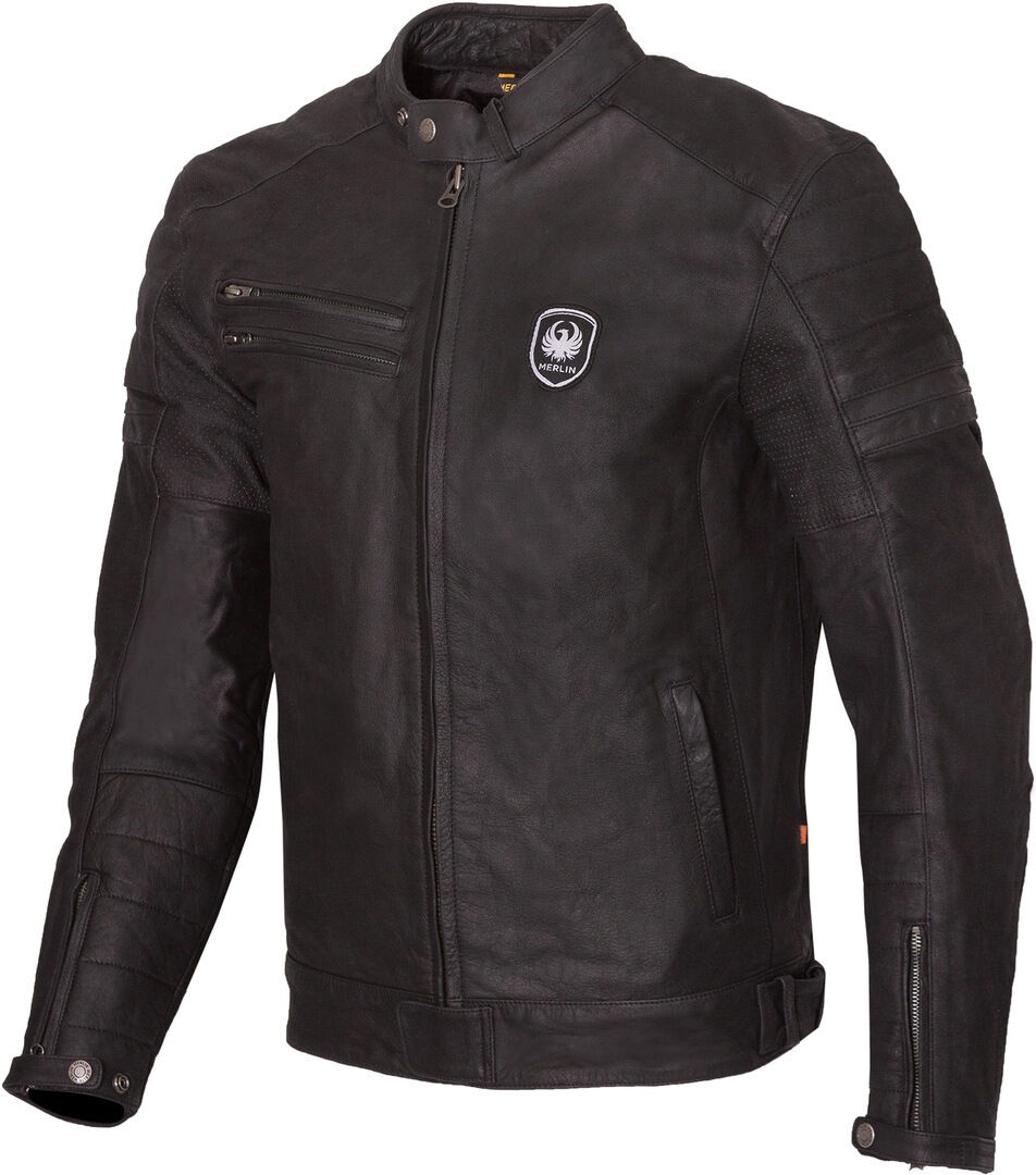 Merlin Alton II D3O Chaqueta de cuero para moto - Negro (M)