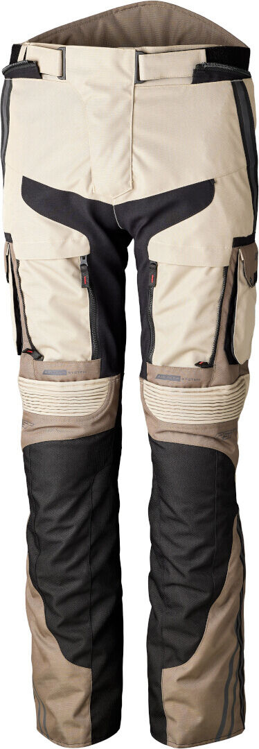 RST Pro Series Adventure-X Pantalones textiles impermeables para motocicletas - Beige (M)