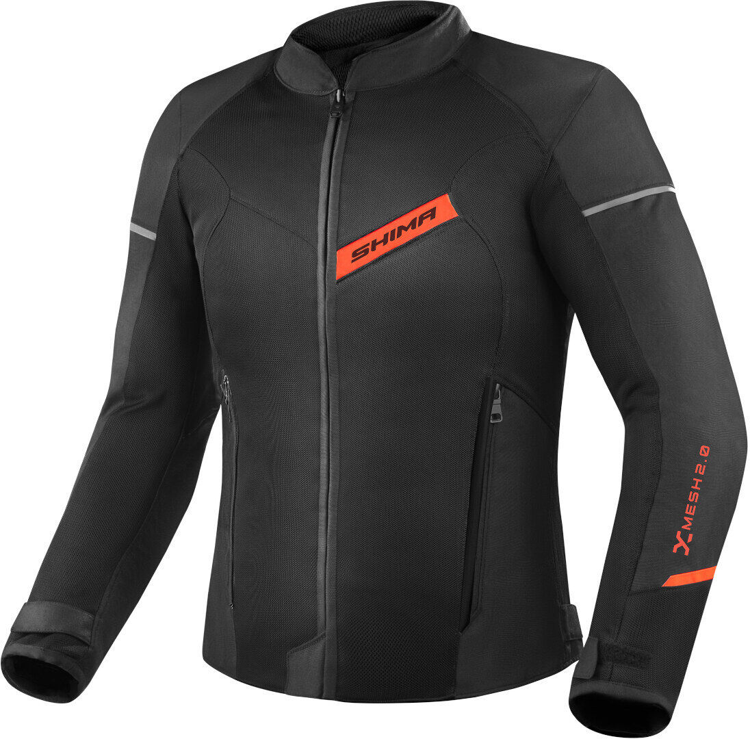 SHIMA X-Mesh 2.0 Chaqueta textil de moto - Negro Rojo (3XL)