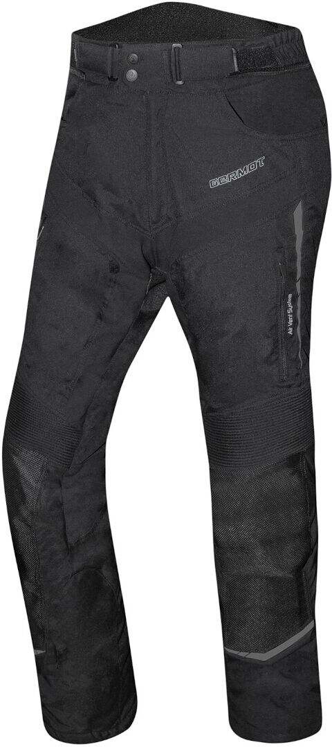 Germot Allround Pantalones textiles impermeables para motocicletas - Negro (3XL)