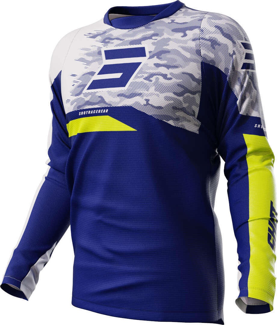 Shot Devo Matrix Maillot de motocross - Blanco Azul