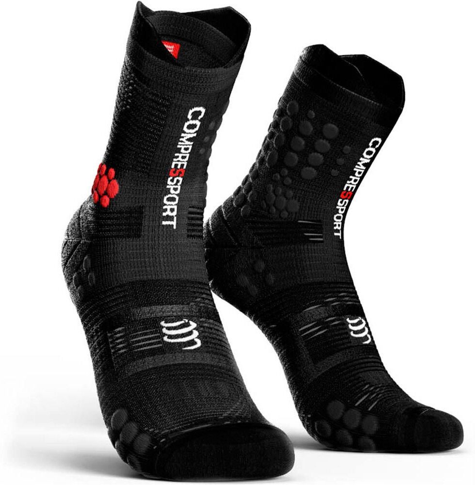 Compressport pro racing calcetines running Negro (4)