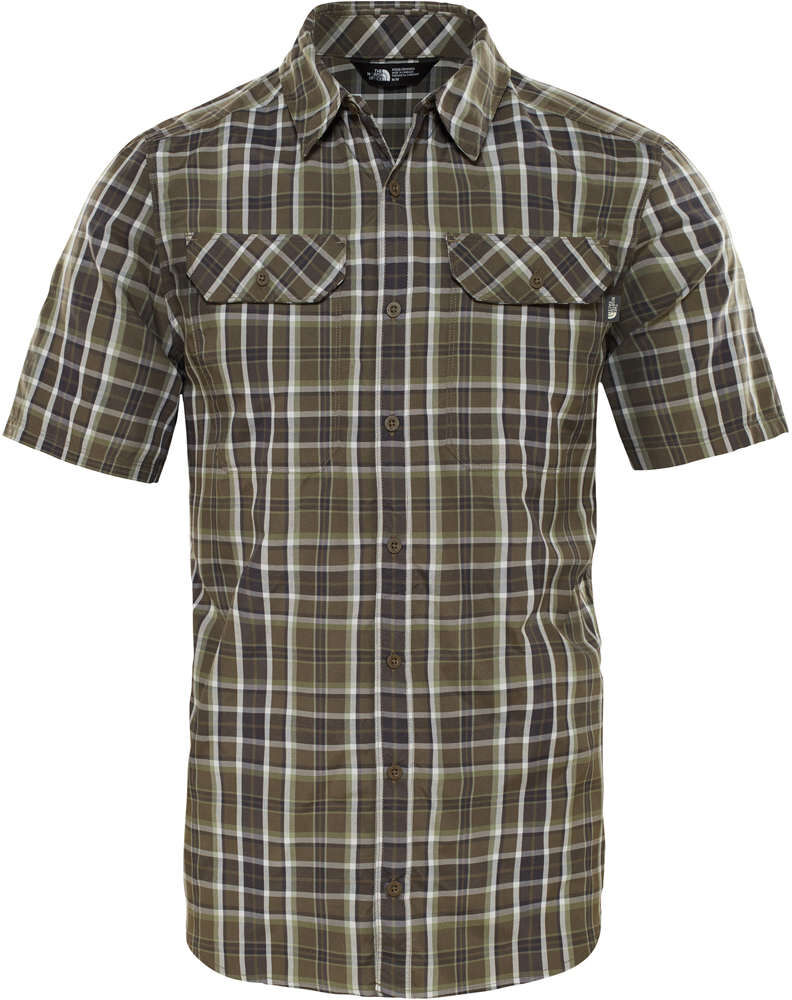 The North Face pine knot camisa montaña manga corta hombre Verde (S)