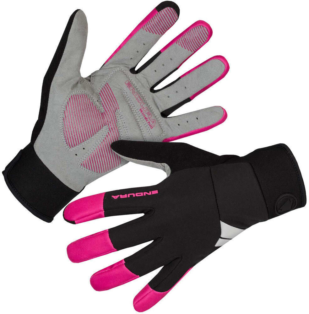 Endura windchill guantes largos ciclismo Rojo (M)