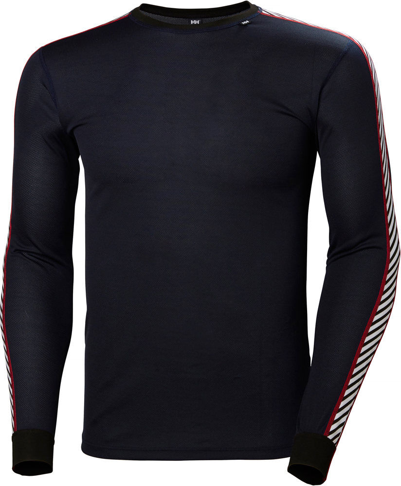 Helly Hansen lifa stripe crew camiseta térmica manga larga hombre Marino (XXL)