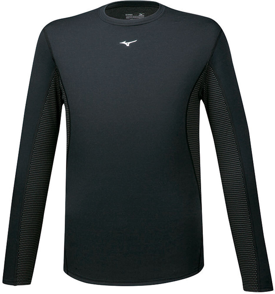 Mizuno mid weight crew camiseta térmica manga larga hombre Negro (XS)