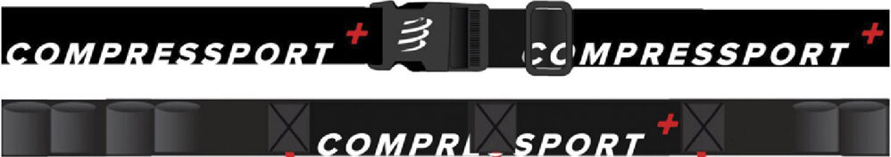 Compressport race belt varios running Negro (UNICA)