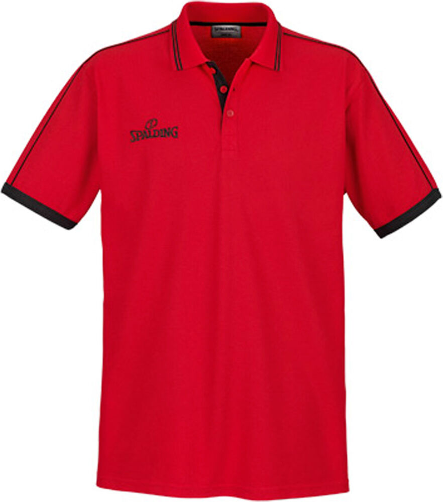 Spalding polo camiseta baloncesto Rojo