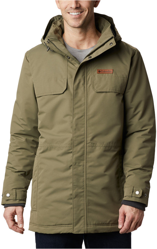 Columbia rugged path chaqueta impermeable insulada hombre Verde (L)