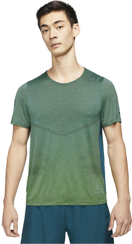 Nike run division pinnacle camiseta técnica manga corta hombre Verde (L)