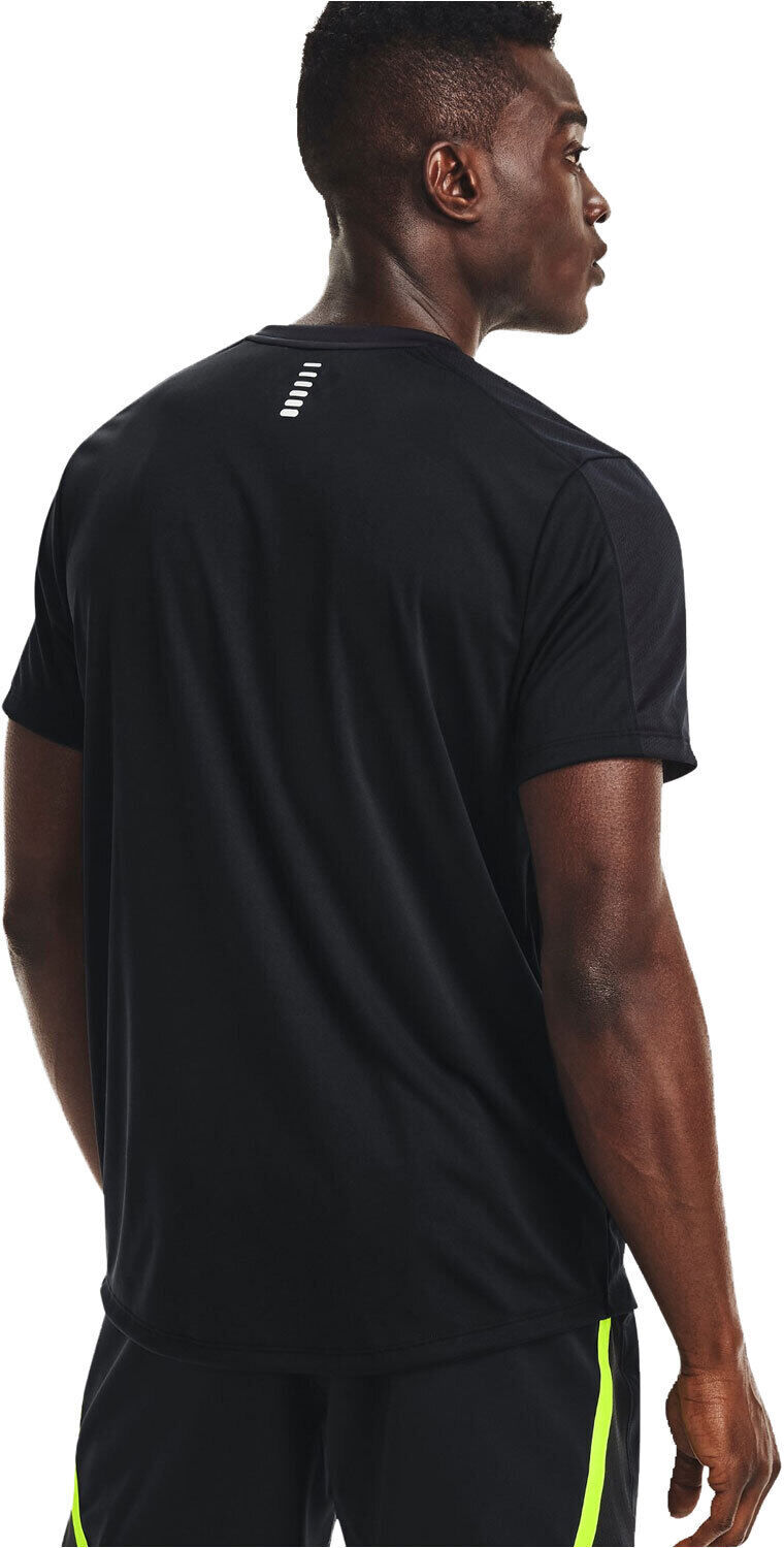 Under Armour run graphic print fill camiseta técnica manga corta hombre Negro (M)