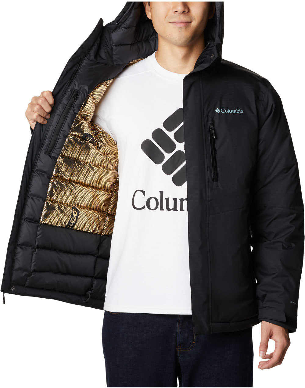 Columbia oak harbor insulated chaqueta impermeable insulada hombre Negro (XXL)