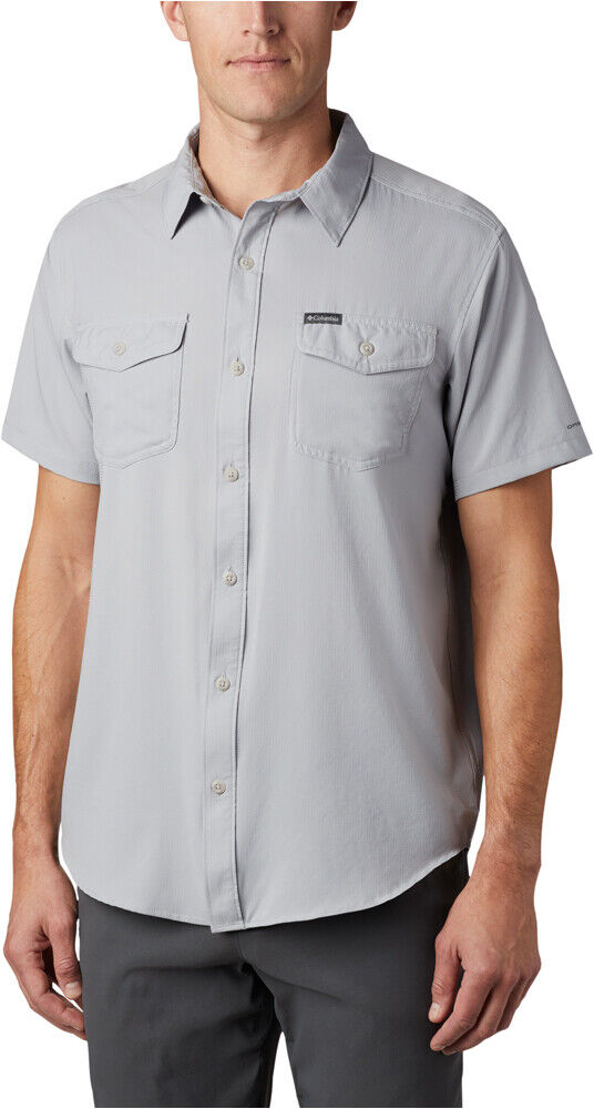 Columbia utilizer ii solid camisa montaña manga corta hombre Gris (M)