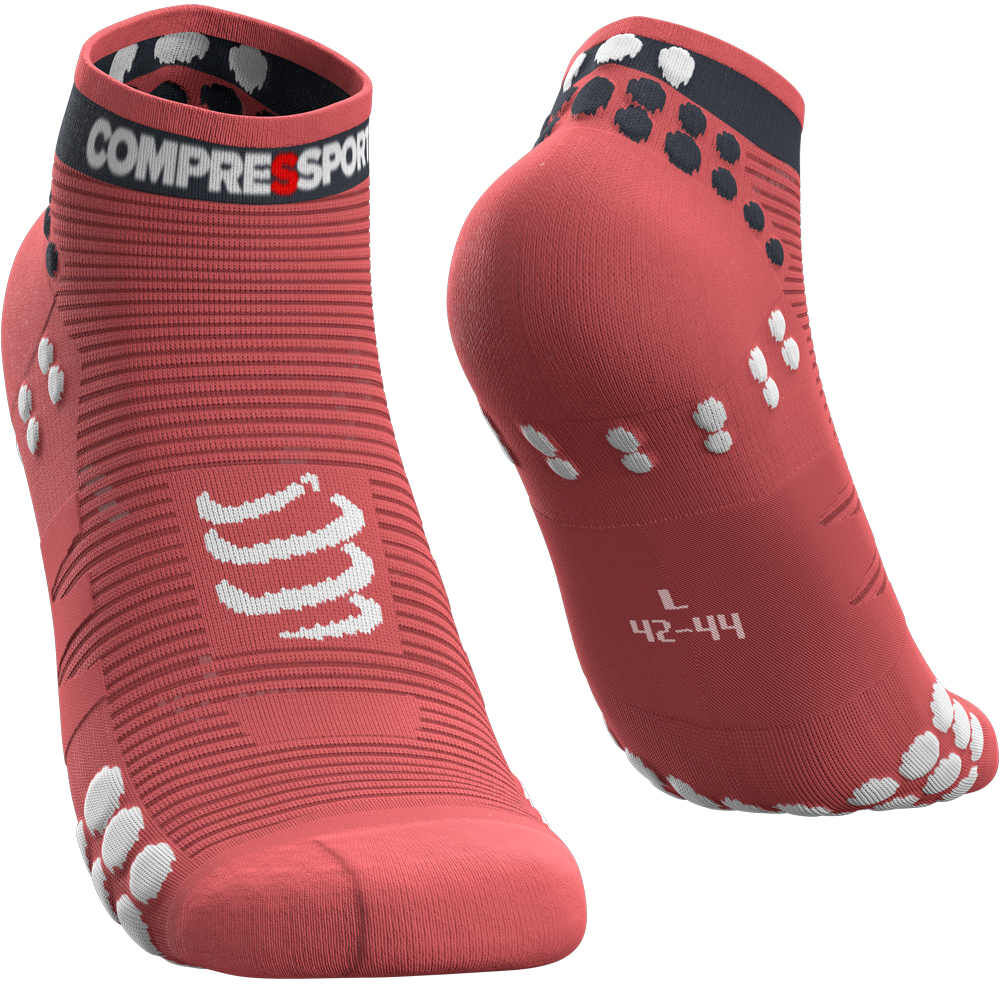 Compressport pro racing socks v30 run low calcetines running Naranja (2)