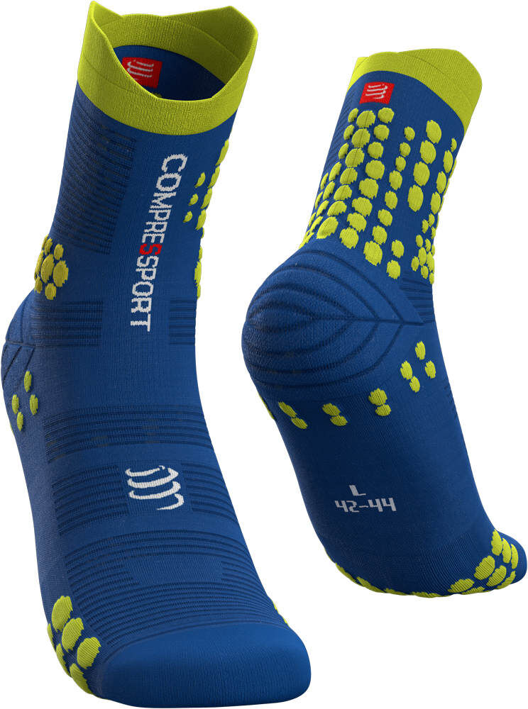 Compressport pro racing socks v30 trail calcetines running Azul (1)