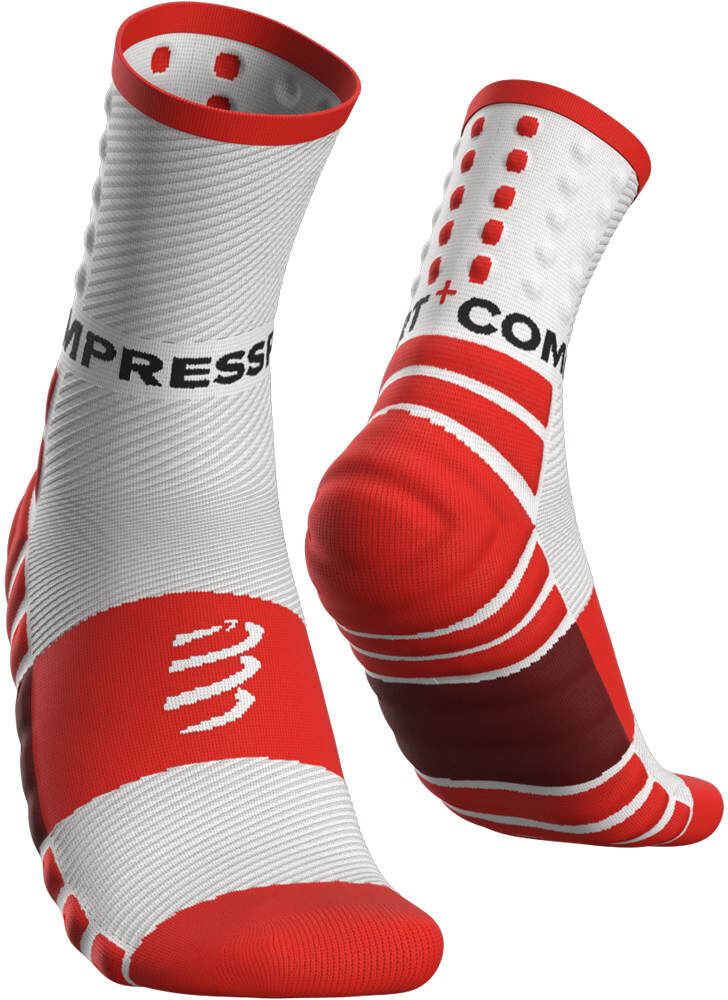 Compressport shock absorb calcetines running Blanco (2)