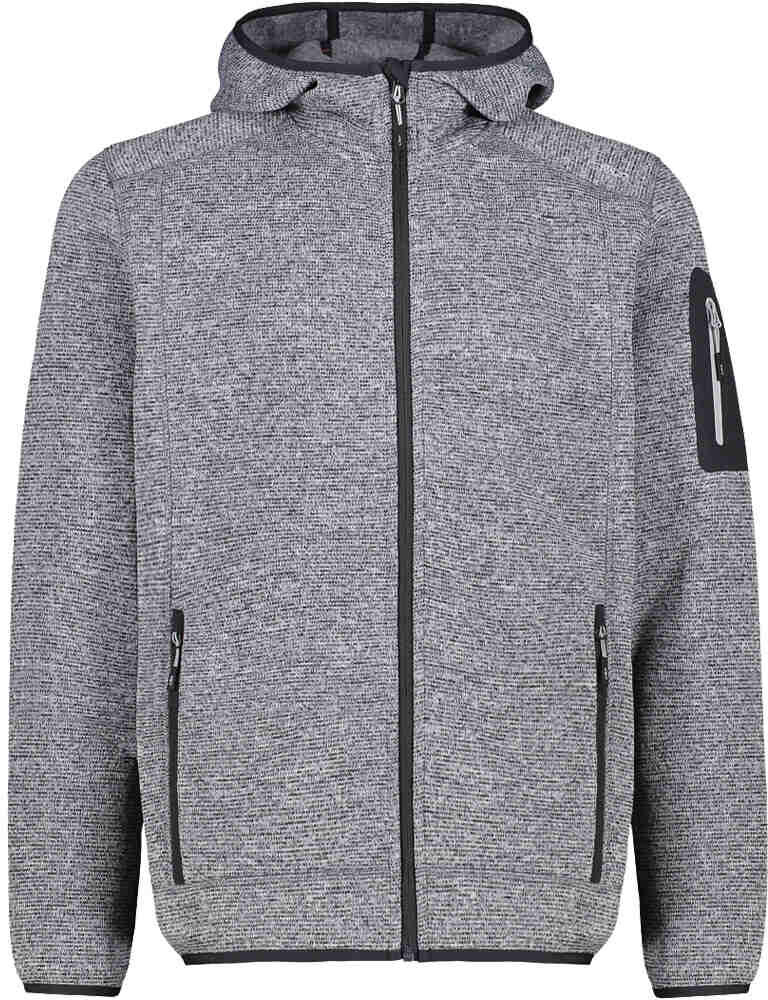 Cmp man jacket fix hood forro polar hombre Gris (54)